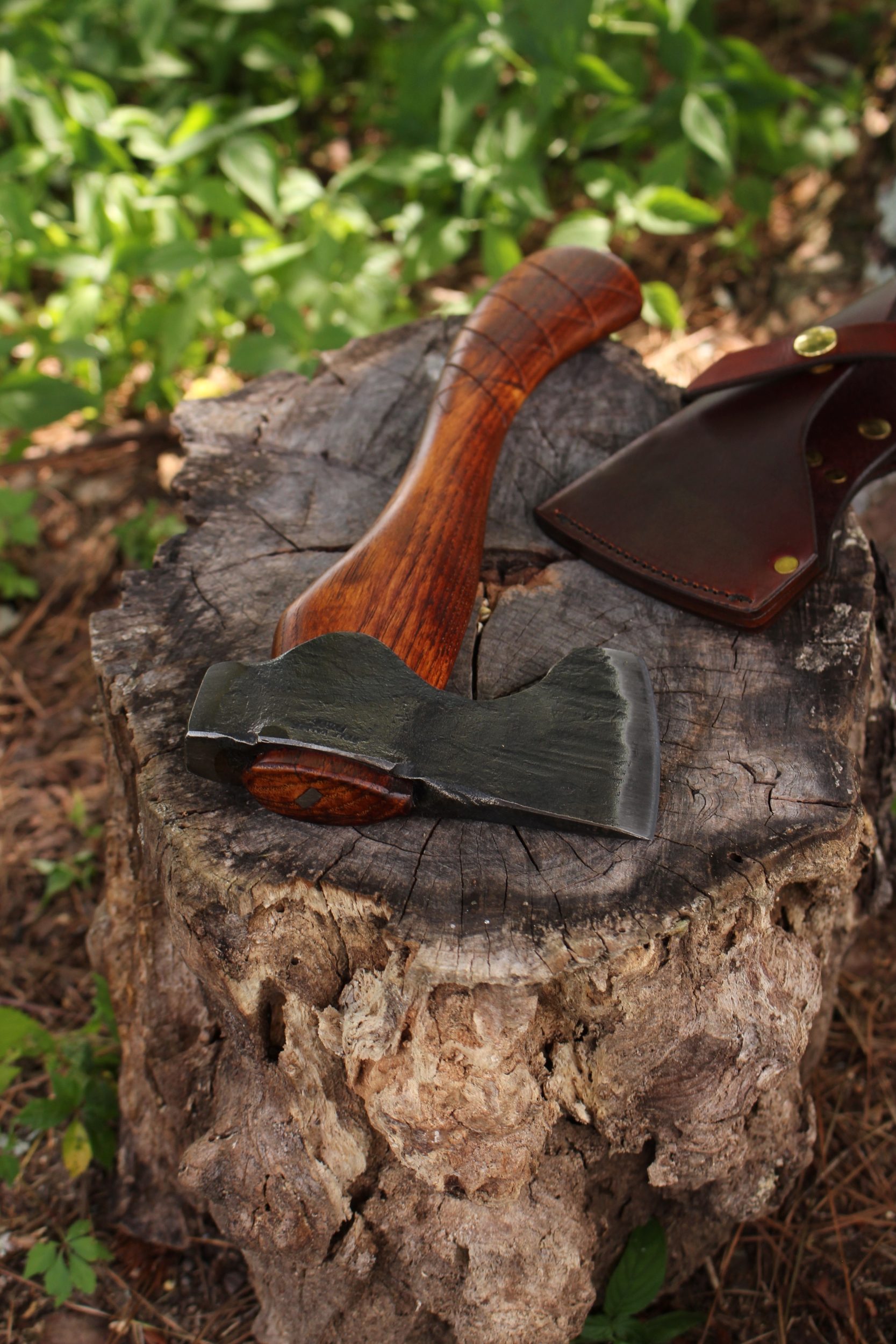 handmade, usa made, usa made axe, hatchet, chopping, wood chopping, outdoor, outdoorsman, survival, backwoodsman, hickory, axe made in america, axes made in the usa, ike bullington, wolf valley forge, valley forge, pack axe, back packing, camping, trail axe, hunting axe, trappers axe, camp axe, bush axe, belt axe, pack axe, leather shoulder rig, chopping axe, leather axe carrier, shoulder sling for axe, carpenter's axe, Wolf Valley Forge, Wolf Valley Forge axe release, Axe Wax, haversack, go back, man purse, man bag, canvas bag, reenactor, reenacting