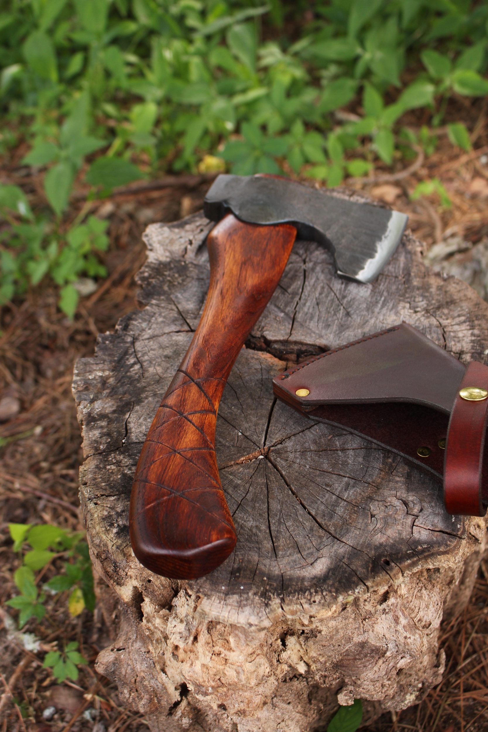 handmade, usa made, usa made axe, hatchet, chopping, wood chopping, outdoor, outdoorsman, survival, backwoodsman, hickory, axe made in america, axes made in the usa, ike bullington, wolf valley forge, valley forge, pack axe, back packing, camping, trail axe, hunting axe, trappers axe, camp axe, bush axe, belt axe, pack axe, leather shoulder rig, chopping axe, leather axe carrier, shoulder sling for axe, carpenter's axe, Wolf Valley Forge, Wolf Valley Forge axe release, Axe Wax, haversack, go back, man purse, man bag, canvas bag, reenactor, reenacting