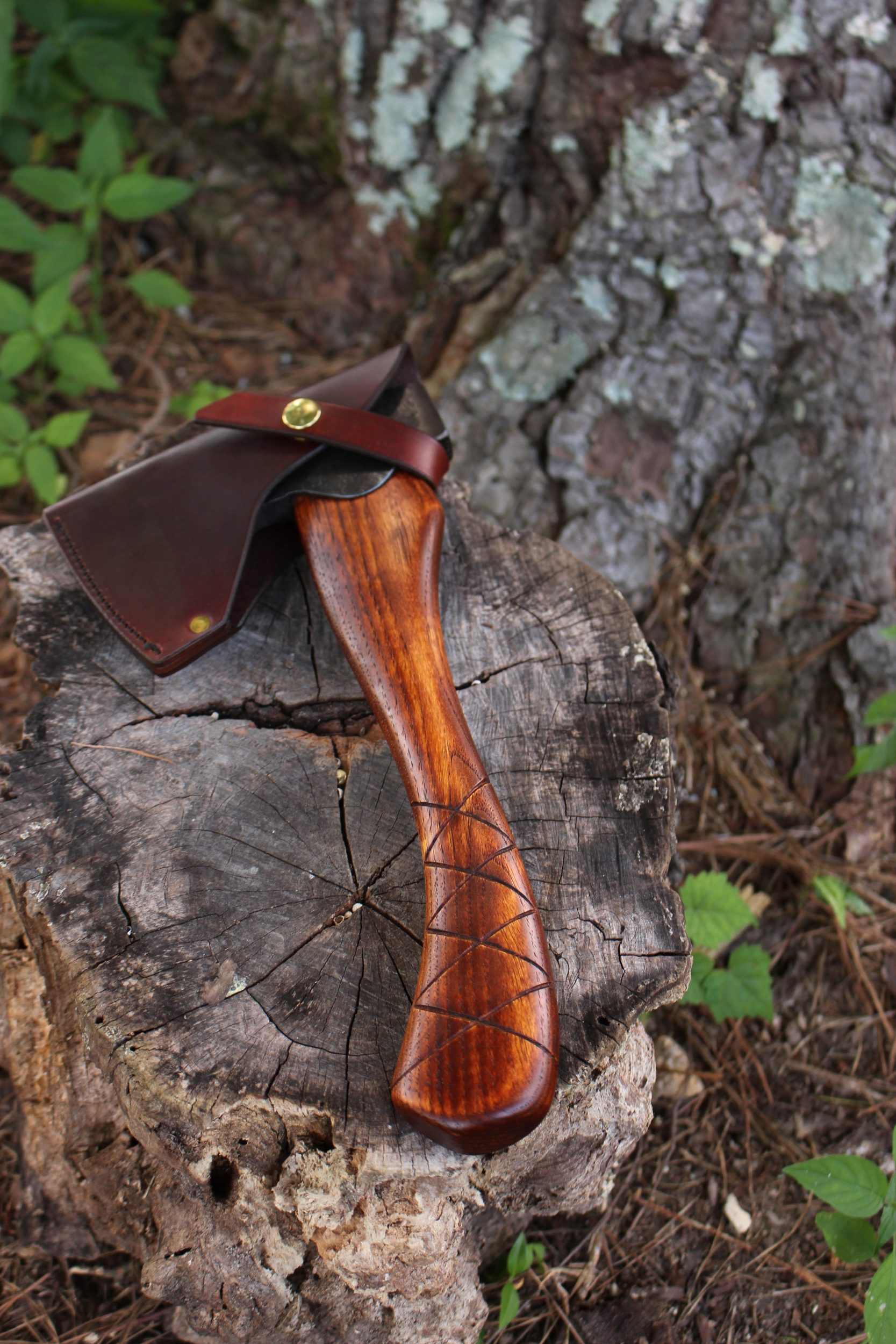handmade, usa made, usa made axe, hatchet, chopping, wood chopping, outdoor, outdoorsman, survival, backwoodsman, hickory, axe made in america, axes made in the usa, ike bullington, wolf valley forge, valley forge, pack axe, back packing, camping, trail axe, hunting axe, trappers axe, camp axe, bush axe, belt axe, pack axe, leather shoulder rig, chopping axe, leather axe carrier, shoulder sling for axe, carpenter's axe, Wolf Valley Forge, Wolf Valley Forge axe release, Axe Wax, haversack, go back, man purse, man bag, canvas bag, reenactor, reenacting
