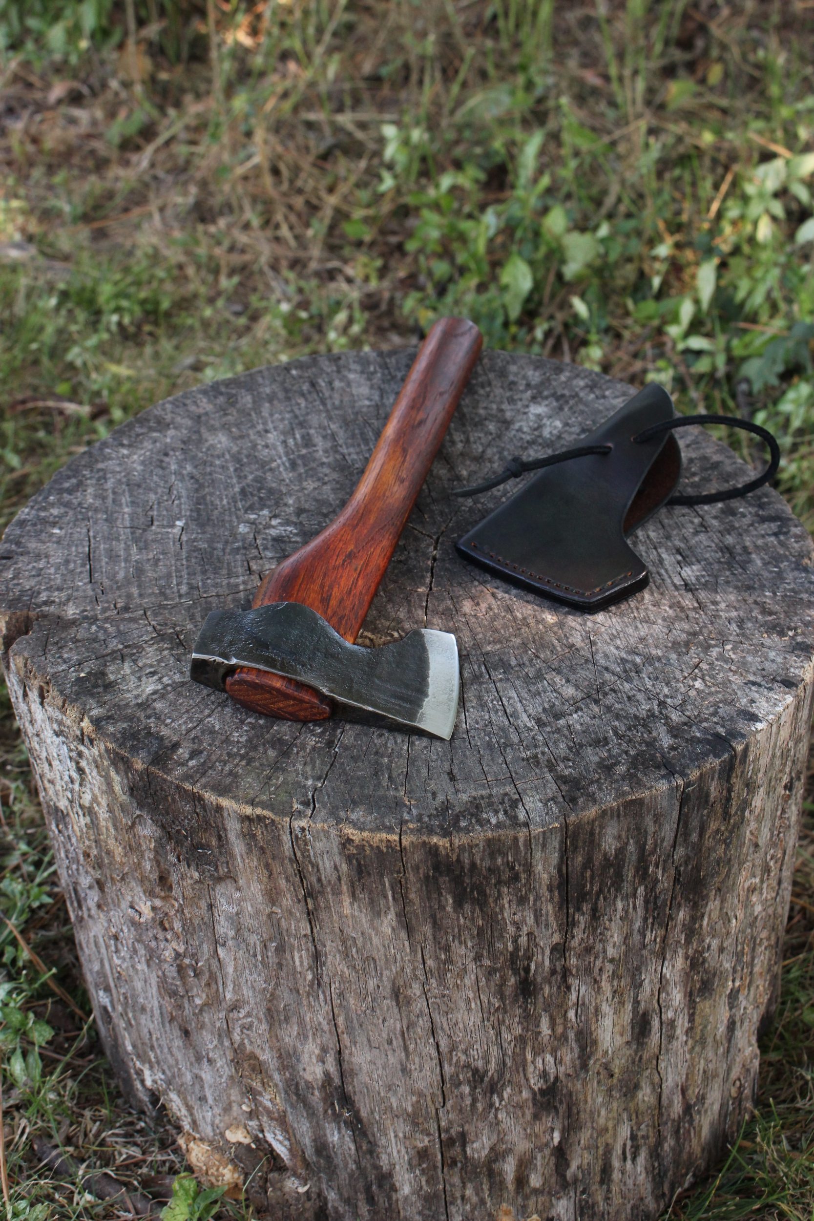 handmade, usa made, usa made axe, hatchet, chopping, wood chopping, outdoor, outdoorsman, survival, backwoodsman, hickory, axe made in america, axes made in the usa, ike bullington, wolf valley forge, valley forge, pack axe, back packing, camping, trail axe, hunting axe, trappers axe, camp axe, bush axe, belt axe, pack axe, leather shoulder rig, chopping axe, leather axe carrier, shoulder sling for axe, carpenter's axe, Wolf Valley Forge, Wolf Valley Forge axe release, Axe Wax, haversack, go back, man purse, man bag, canvas bag, reenactor, reenacting