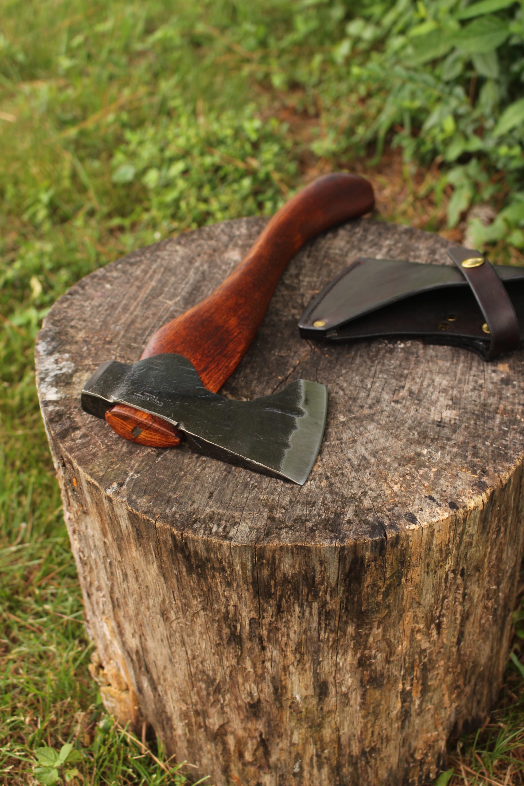 handmade, usa made, usa made axe, hatchet, chopping, wood chopping, outdoor, outdoorsman, survival, backwoodsman, hickory, axe made in america, axes made in the usa, ike bullington, wolf valley forge, valley forge, pack axe, back packing, camping, trail axe, hunting axe, trappers axe, camp axe, bush axe, belt axe, pack axe, leather shoulder rig, chopping axe, leather axe carrier, shoulder sling for axe, carpenter's axe, Wolf Valley Forge, Wolf Valley Forge axe release, Axe Wax, haversack, go bag, man purse, man bag, canvas bag, reenactor, reenacting, Trekker Axe, Axe Life, Splitting Wedge, Handforged, Wedge