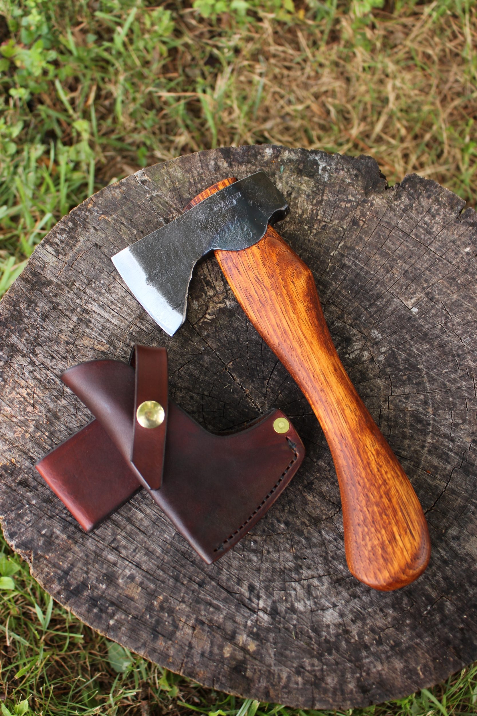 handmade, usa made, usa made axe, hatchet, chopping, wood chopping, outdoor, outdoorsman, survival, backwoodsman, hickory, axe made in america, axes made in the usa, ike bullington, wolf valley forge, valley forge, pack axe, back packing, camping, trail axe, hunting axe, trappers axe, camp axe, bush axe, belt axe, pack axe, leather shoulder rig, chopping axe, leather axe carrier, shoulder sling for axe, carpenter's axe, Wolf Valley Forge, Wolf Valley Forge axe release, Axe Wax, haversack, go back, man purse, man bag, canvas bag, reenactor, reenacting