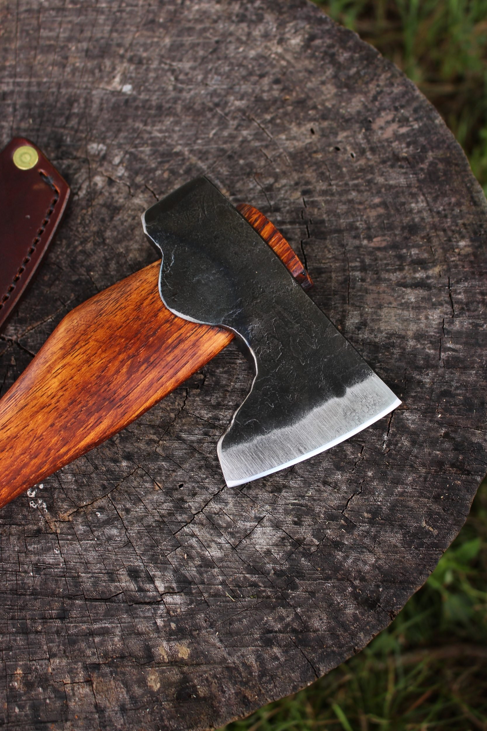handmade, usa made, usa made axe, hatchet, chopping, wood chopping, outdoor, outdoorsman, survival, backwoodsman, hickory, axe made in america, axes made in the usa, ike bullington, wolf valley forge, valley forge, pack axe, back packing, camping, trail axe, hunting axe, trappers axe, camp axe, bush axe, belt axe, pack axe, leather shoulder rig, chopping axe, leather axe carrier, shoulder sling for axe, carpenter's axe, Wolf Valley Forge, Wolf Valley Forge axe release, Axe Wax, haversack, go back, man purse, man bag, canvas bag, reenactor, reenacting