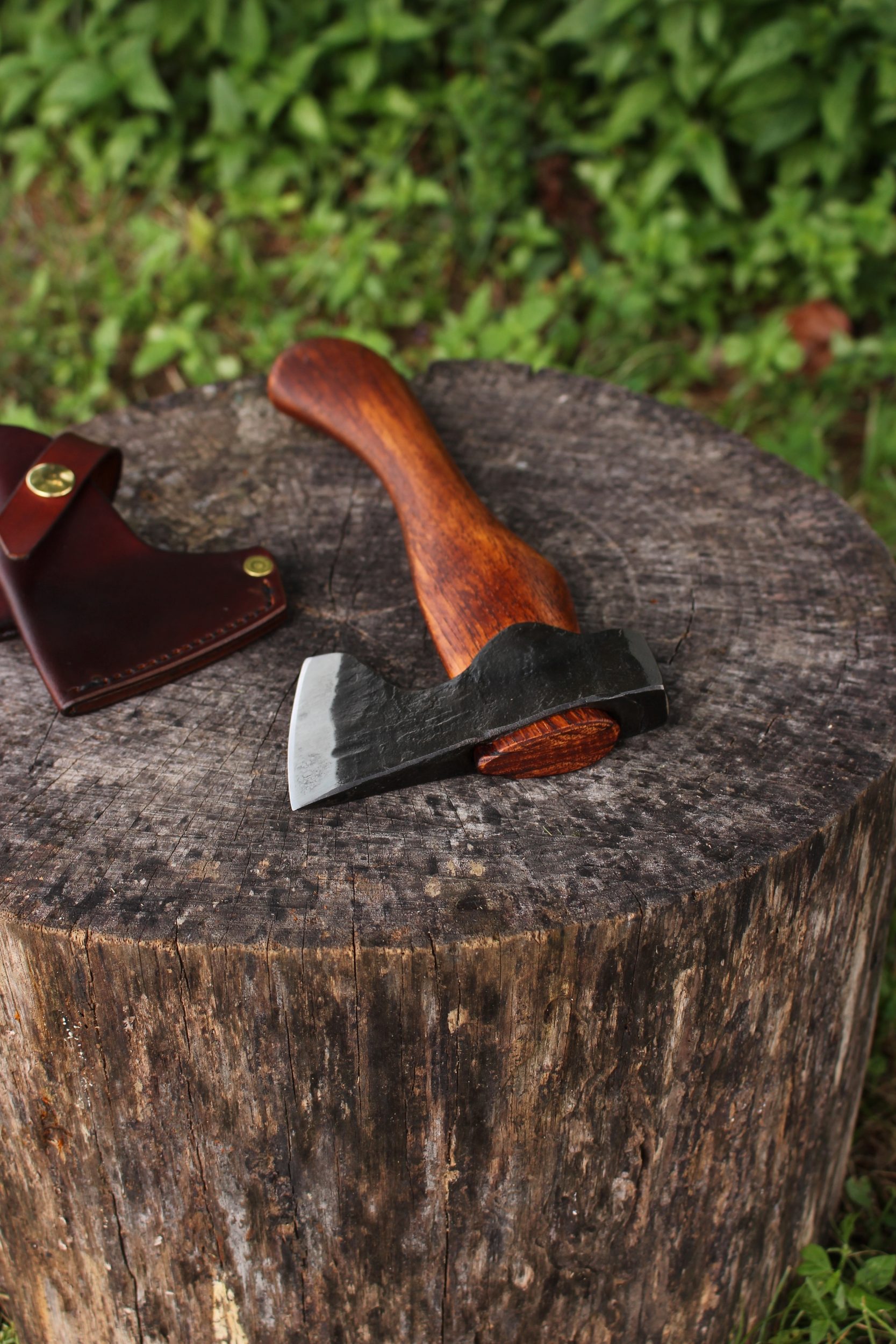 handmade, usa made, usa made axe, hatchet, chopping, wood chopping, outdoor, outdoorsman, survival, backwoodsman, hickory, axe made in america, axes made in the usa, ike bullington, wolf valley forge, valley forge, pack axe, back packing, camping, trail axe, hunting axe, trappers axe, camp axe, bush axe, belt axe, pack axe, leather shoulder rig, chopping axe, leather axe carrier, shoulder sling for axe, carpenter's axe, Wolf Valley Forge, Wolf Valley Forge axe release, Axe Wax, haversack, go back, man purse, man bag, canvas bag, reenactor, reenacting