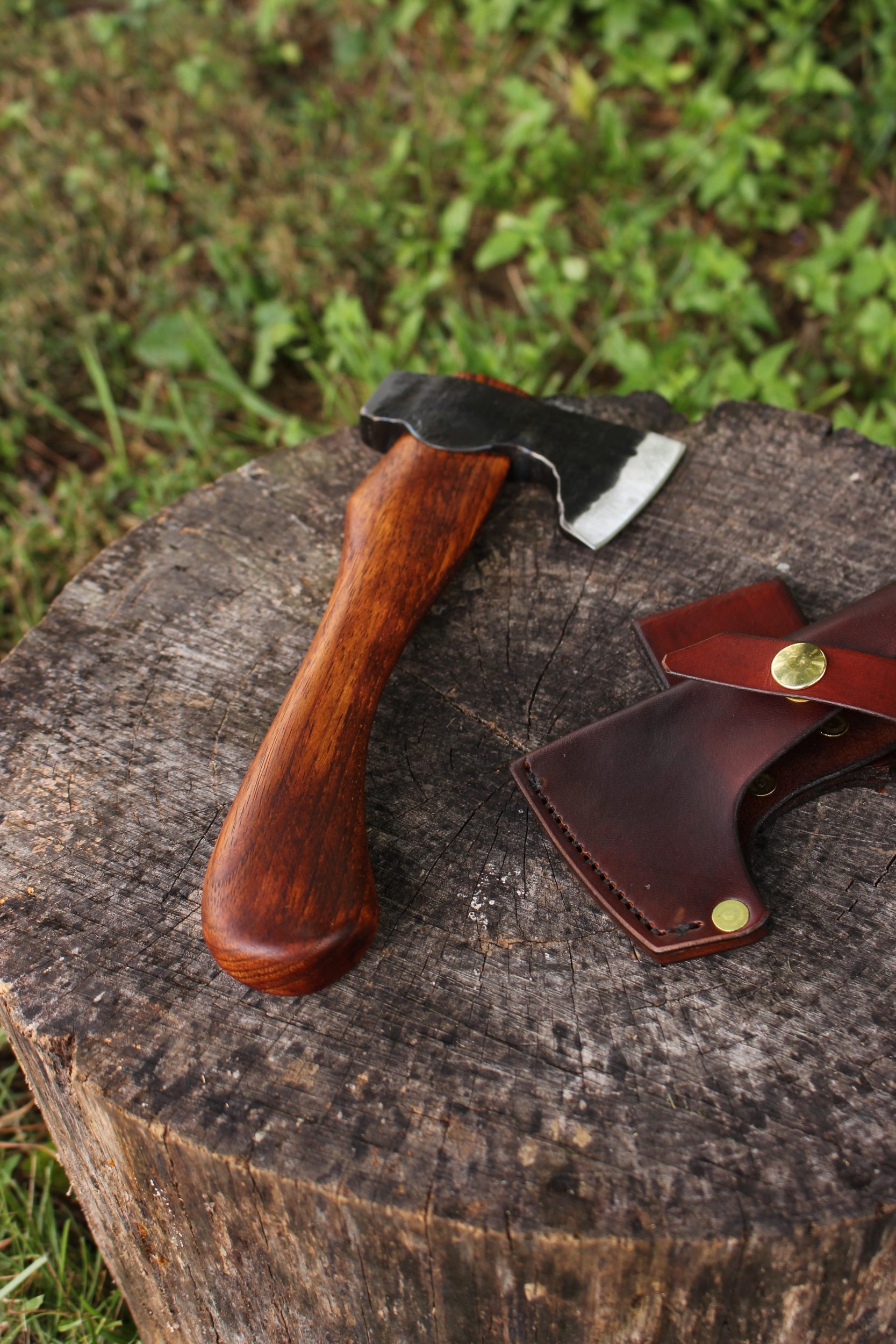 handmade, usa made, usa made axe, hatchet, chopping, wood chopping, outdoor, outdoorsman, survival, backwoodsman, hickory, axe made in america, axes made in the usa, ike bullington, wolf valley forge, valley forge, pack axe, back packing, camping, trail axe, hunting axe, trappers axe, camp axe, bush axe, belt axe, pack axe, leather shoulder rig, chopping axe, leather axe carrier, shoulder sling for axe, carpenter's axe, Wolf Valley Forge, Wolf Valley Forge axe release, Axe Wax, haversack, go back, man purse, man bag, canvas bag, reenactor, reenacting