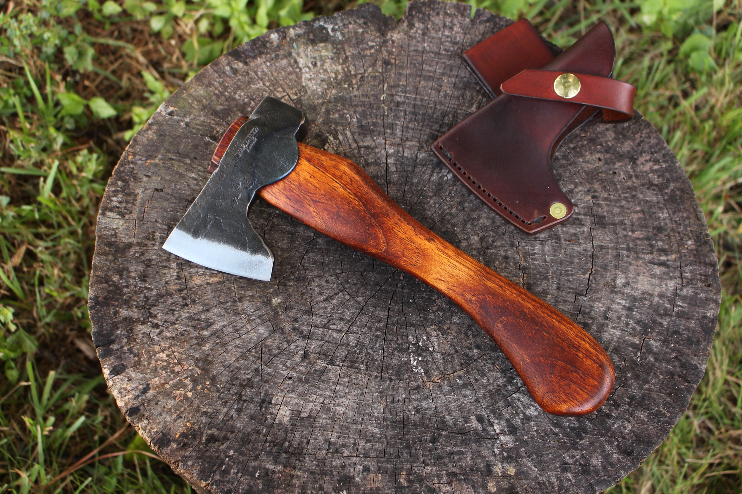 handmade, usa made, usa made axe, hatchet, chopping, wood chopping, outdoor, outdoorsman, survival, backwoodsman, hickory, axe made in america, axes made in the usa, ike bullington, wolf valley forge, valley forge, pack axe, back packing, camping, trail axe, hunting axe, trappers axe, camp axe, bush axe, belt axe, pack axe, leather shoulder rig, chopping axe, leather axe carrier, shoulder sling for axe, carpenter's axe, Wolf Valley Forge, Wolf Valley Forge axe release, Axe Wax, haversack, go back, man purse, man bag, canvas bag, reenactor, reenacting