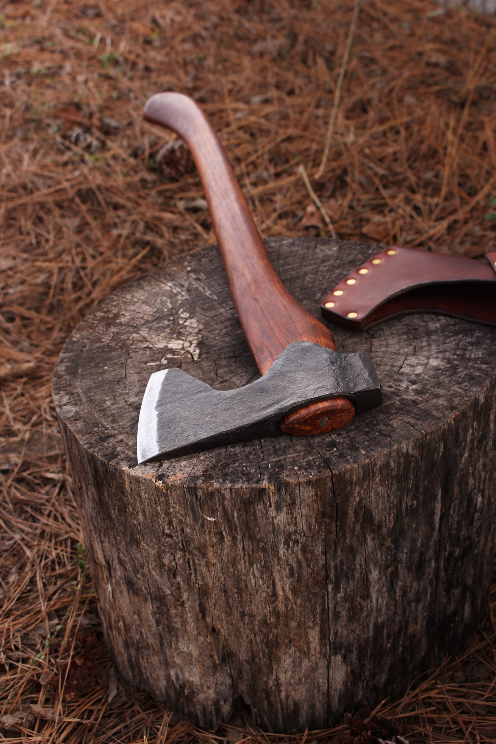 handmade, usa made, usa made axe, hatchet, chopping, wood chopping, outdoor, outdoorsman, survival, backwoodsman, hickory, axe made in america, axes made in the usa, ike bullington, wolf valley forge, valley forge, pack axe, back packing, camping, trail axe, hunting axe, trappers axe, camp axe, bush axe, belt axe, pack axe, leather shoulder rig, chopping axe, leather axe carrier, shoulder sling for axe, carpenter's axe, Wolf Valley Forge, Wolf Valley Forge axe release, Axe Wax, haversack, go back, man purse, man bag, canvas bag, reenactor, reenacting