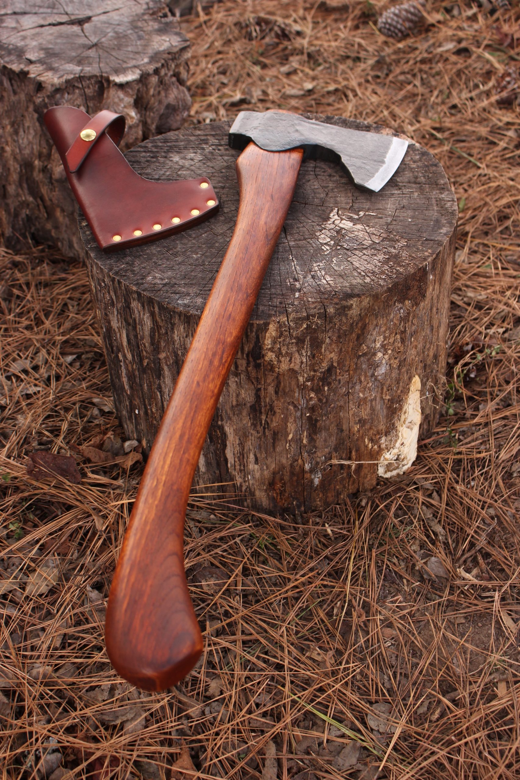 handmade, usa made, usa made axe, hatchet, chopping, wood chopping, outdoor, outdoorsman, survival, backwoodsman, hickory, axe made in america, axes made in the usa, ike bullington, wolf valley forge, valley forge, pack axe, back packing, camping, trail axe, hunting axe, trappers axe, camp axe, bush axe, belt axe, pack axe, leather shoulder rig, chopping axe, leather axe carrier, shoulder sling for axe, carpenter's axe, Wolf Valley Forge, Wolf Valley Forge axe release, Axe Wax, haversack, go back, man purse, man bag, canvas bag, reenactor, reenacting