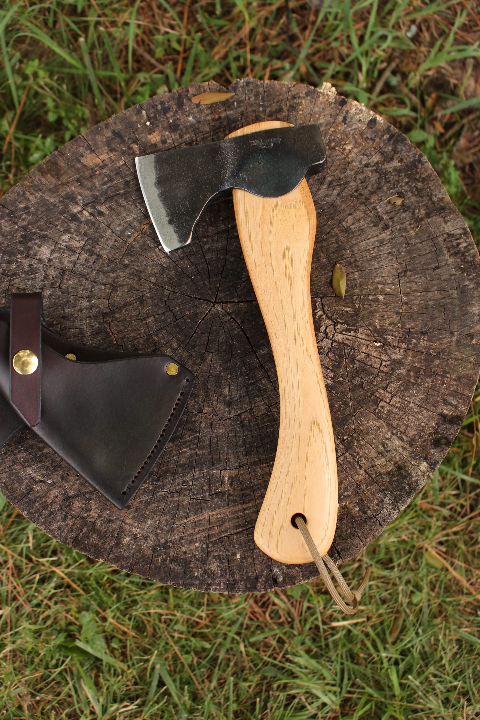 handmade, usa made, usa made axe, hatchet, chopping, wood chopping, outdoor, outdoorsman, survival, backwoodsman, hickory, axe made in america, axes made in the usa, ike bullington, wolf valley forge, valley forge, pack axe, back packing, camping, trail axe, hunting axe, trappers axe, camp axe, bush axe, belt axe, pack axe, leather shoulder rig, chopping axe, leather axe carrier, shoulder sling for axe, carpenter's axe, Wolf Valley Forge, Wolf Valley Forge axe release, Axe Wax, haversack, go back, man purse, man bag, canvas bag, reenactor, reenacting