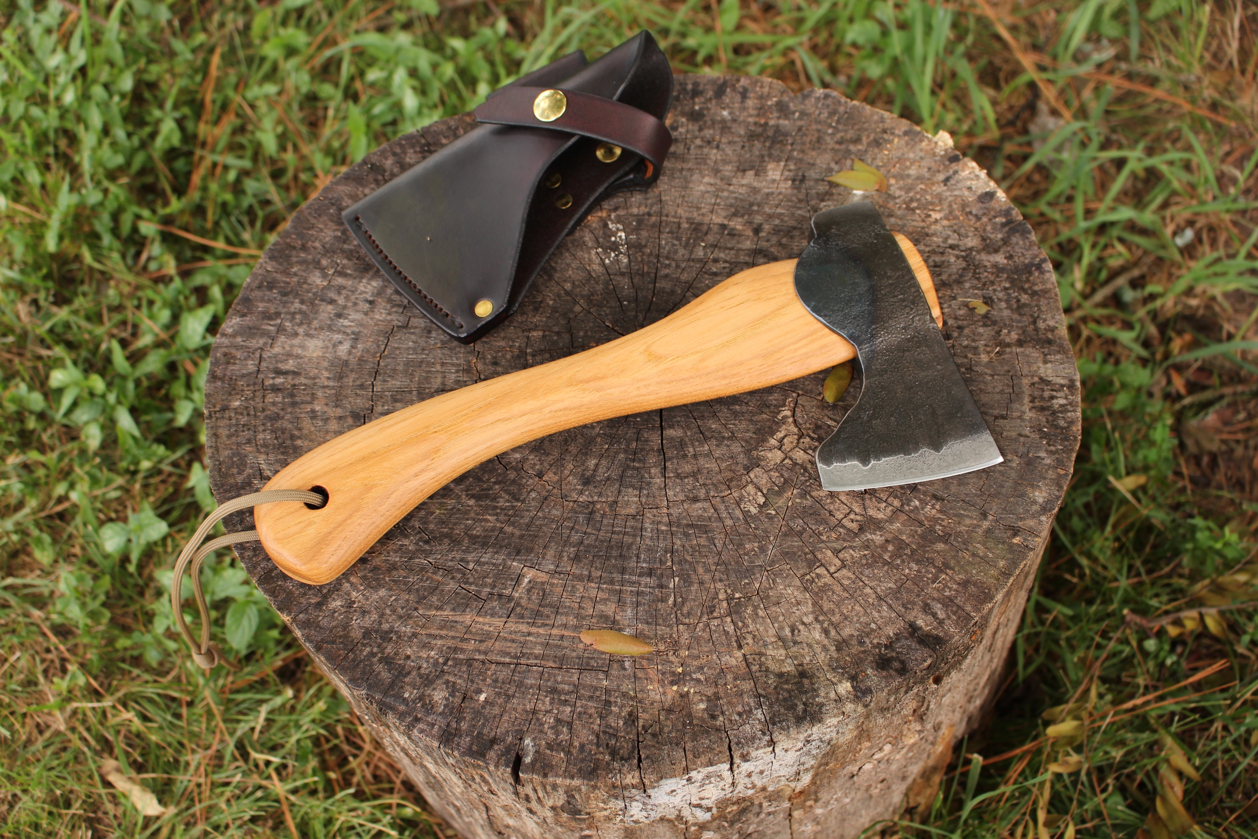 handmade, usa made, usa made axe, hatchet, chopping, wood chopping, outdoor, outdoorsman, survival, backwoodsman, hickory, axe made in america, axes made in the usa, ike bullington, wolf valley forge, valley forge, pack axe, back packing, camping, trail axe, hunting axe, trappers axe, camp axe, bush axe, belt axe, pack axe, leather shoulder rig, chopping axe, leather axe carrier, shoulder sling for axe, carpenter's axe, Wolf Valley Forge, Wolf Valley Forge axe release, Axe Wax, haversack, go back, man purse, man bag, canvas bag, reenactor, reenacting