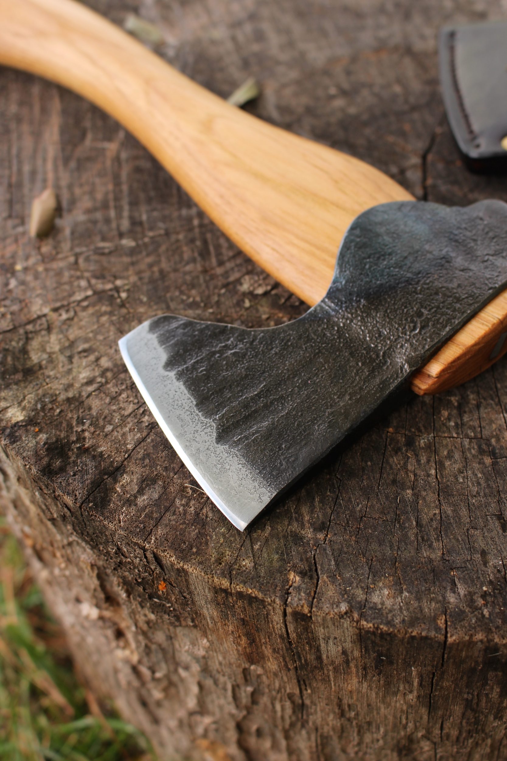 handmade, usa made, usa made axe, hatchet, chopping, wood chopping, outdoor, outdoorsman, survival, backwoodsman, hickory, axe made in america, axes made in the usa, ike bullington, wolf valley forge, valley forge, pack axe, back packing, camping, trail axe, hunting axe, trappers axe, camp axe, bush axe, belt axe, pack axe, leather shoulder rig, chopping axe, leather axe carrier, shoulder sling for axe, carpenter's axe, Wolf Valley Forge, Wolf Valley Forge axe release, Axe Wax, haversack, go back, man purse, man bag, canvas bag, reenactor, reenacting